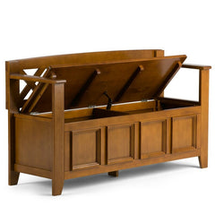 Light Avalon Brown Mccoppin Flip top Storage Bench The Storage Bench, Made From Solid wood, Allows your Inner Designer to Shine