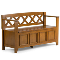 Light Avalon Brown Mccoppin Flip top Storage Bench The Storage Bench, Made From Solid wood, Allows your Inner Designer to Shine