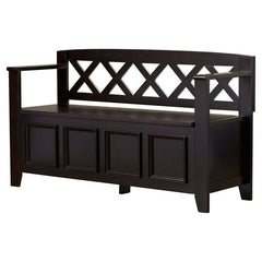 Black Flip top Storage Bench The Storage Bench, Made From Solid Wood, Allows Your Inner Designer to Shine Through "Form Follows Function"