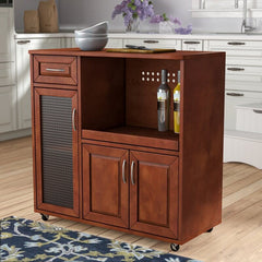 Kitchen Cart by Adding this Kitchen Cart  with Locking Wheels Give your Kitchen The Gift of Extra Organizational Space 35''