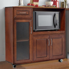 Kitchen Cart by Adding this Kitchen Cart  with Locking Wheels Give your Kitchen The Gift of Extra Organizational Space 35''