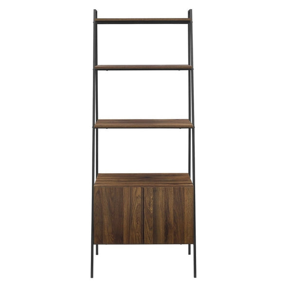 Carbon Loft Lahuri 72-inch Ladder Storage Bookshelf - Dark Walnut Perfectly Display Your Artwork, Framed Family Vacation Pictures