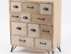 11-Drawer Chest Multi-Drawer Chest Will Make A Great Addition to your Home Decor. From Living Room to Entryway Multi-Sized Drawers