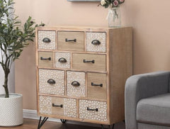 11-Drawer Chest Multi-Drawer Chest Will Make A Great Addition to your Home Decor. From Living Room to Entryway Multi-Sized Drawers