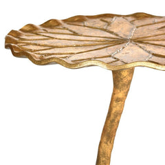 Gold Figurine End Table Organic Inspiration Gets A Glamorous Twist with this End Table