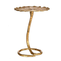 Gold Figurine End Table Organic Inspiration Gets A Glamorous Twist with this End Table