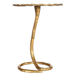 Gold Figurine End Table Organic Inspiration Gets A Glamorous Twist with this End Table