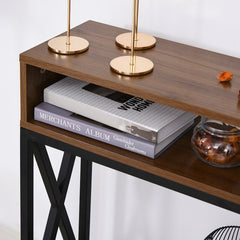 Console Table The End Table Provides A Space for Framed Photos, Potted Plants, A Collection of Keys, and Other Entryway