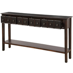 Console Table Two-Drawer Sizes for Storage Convenience this Side Console Table Features Two Small Drawers and Two Bigger Drawers