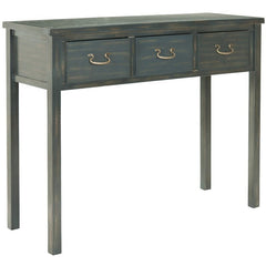 Solid Wood Console Table Give Any Odds and Ends Strewn About your Entryway Three Drawers On Wooden Glides Provide Out