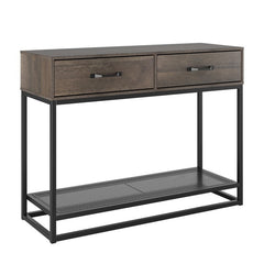 Console Table Additional Space to Place Ornaments, Containers, and More. This 2-Tier Rectangular Sofa Table Can Decorate your Entryway