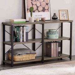 Console Table Adds Plenty of Storage, While Two Lower Shelves Double up on Storage and Display Options, Meet Daily Storage Needs