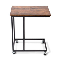 C Table End Table Movable C Side Table: C-Shape Design Make it Fittable to Small Spaces Provides More Storage Space