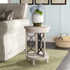 3 Legs End Table your Sofa-Side Decor Two Rounded Tabletops for your Living Room Or Den Three Stout Legs Serve As the Table's Base