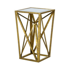 End Table Provides a Spot to Set Snacks, Magazines, and More Open and Angular Geometric Design Perfect for your Living Room