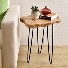 Centerview Solid Wood 3 Legs End Table end Table, Coffee Table Base, Indoor Plant Stand Perfect for Endtable