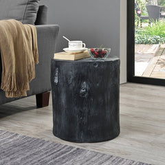 Black Tree Stump End Table for your Indoor or Outdoor Living Space Should Reflect your Personality and Style to Any Setting