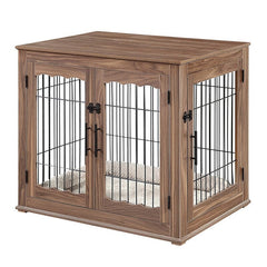 Pet Crate Perfect for A Small Size Dog Dual-Purpose Elegant Side Table, End Table, and Nightstand for More Storage Space