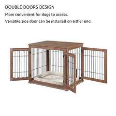 Pet Crate Perfect for A Small Size Dog Dual-Purpose Elegant Side Table, End Table, and Nightstand for More Storage Space