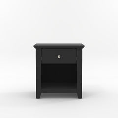 Matt Black Nightstand is Suitable to Place with your Alarm Clock and Dazzling Lamp Storage for you To Keep Bedside