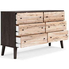 6 Drawer Double Dresser Contemporary Style, Addition to your Home Ball-Bearing Glides Offer Smooth Opening and Closing of the Drawers