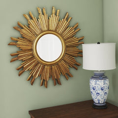 Harbert Modern and Contemporary Distressed Accent Mirror With A Glossy Central Mirror Giving your Room A More Expansive