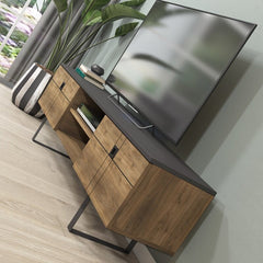 Brown TV Stand for TVs up to 75" For Living Room and Entertainment Areas Perfect for your Tv Stand