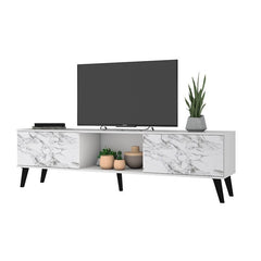 TV Stand Ideal for Holding TVs up to 65" This Clean-Lined TV Stand Adds Mid-Century Modern Touch To your Living Room Or Seating Arrangement