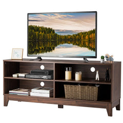 TV Stand for TVs up to 65" Four Shelves, To Hold Much Audio-Video Equipment or Other Sundries. And Don't Worry About Overheat of Devices