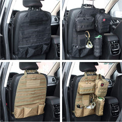 Tactic Vehicle Organizer Vehicle Panel Universal Fit Car Seat Cover Protector with Extra USA Flag Patch