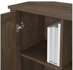 Accent Storage Cabinet Organize your Entryway or Living Area Open Cubby and Two Cabinets