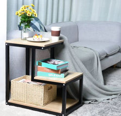 3-tier Metal Storage Shelf Side Table Elegant Side Table Can Be Displayed in Any Space