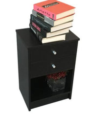 Simplify bedroom furniture Bedside End Table 1/2 Drawer Nightstand 2 Styles