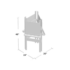 Birch Plywood Adjustable Board Easel Solid Wood