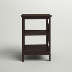 End Table Traditional Space Displaying a Clean Lined Silhouette and X-shaped