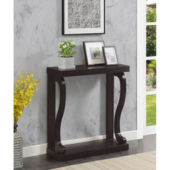 Espresso 31.5'' Console Table Flaunting An Open, Airy Frame and a Pair of Cabriole-Inspired Legs