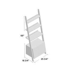 Ladder Bookcase Contemporary Design To your Space with this Ladder Bookcase Three Open Shelves