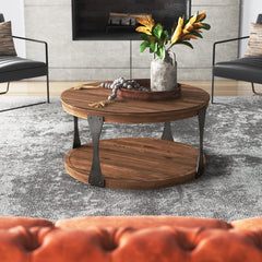 Coffee Table Reclaimed Wood Planks Come Awash in a Warm Bourbon Finish