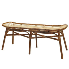 Wicker Bench Offers A Spot To Sit in Any Space. Crafted from Rattan Support up to 400 lbs