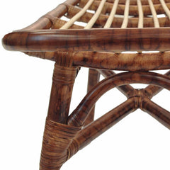 Wicker Bench Offers A Spot To Sit in Any Space. Crafted from Rattan Support up to 400 lbs