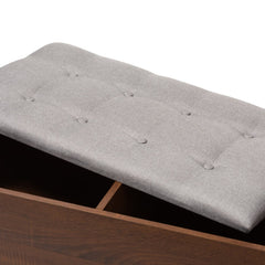 1-Drawer Shoe Storage Bench - Grey, Great Addition to your Foyer, Mudroom, Utility Room or Bedroom