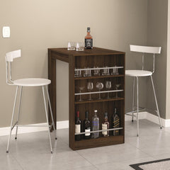 Bar Table with Wine Storage Bring to your home the Boahaus Cambridge Stylish Bar