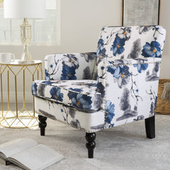 Boaz Floral Print Fabric Club Chair This Chair is A Great Addition for Any Room With the Bright, Soul Soothing Pattern