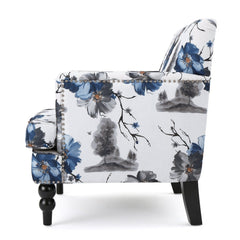 Boaz Floral Print Fabric Club Chair This Chair is A Great Addition for Any Room With the Bright, Soul Soothing Pattern