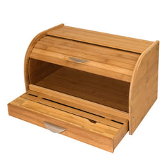 Bread Box Wood BPA Free 1 Lids Container Home Indoor Accessories