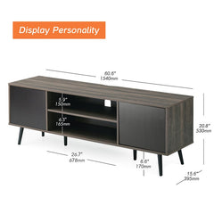 Black/Brown TV Stand Perfect for A Sofa Table, Hallway Table, Entry Table, Cocktail Table, Media Stand, Storage Console Table