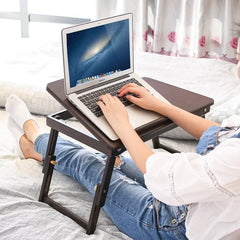 Bruening Laptop Tray Height-Adjustable Legs Removable Stopper