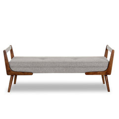 Burgan Upholstered Bench Sturdy Solid Wood Frame