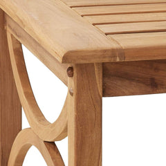 Patio Side Table Natural Perfect Teak Table for Outdoor and Indoor Use