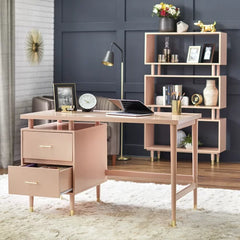 Desk Solid Manufactured Wood Perfect For Home Office